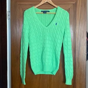 Ralph Lauren Women’s Neon Green Sweater Small